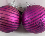 Lot 2 Vickerman Pink Swirl Cheshire Cat 3.5 in Plastic Ornaments - £19.61 GBP