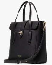 Kate Spade Essential North South Black Leather Tote Bag PXR00270 Satchel NWT - £111.14 GBP