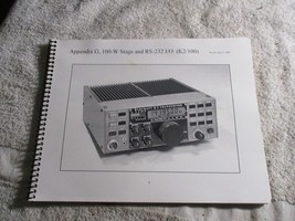 Elecraft K2 Transceiver Owner&#39;s Manual Appendix G 100-W stageRs-232 i/o ... - $24.74