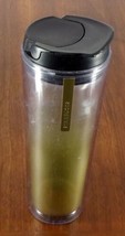 Starbucks Coffee Company 2013 16 Oz Travel Tumbler Clear Gold Frost - £10.27 GBP