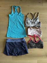 Lot of 5 Lululemon Shorts Bra Alo Small Size 4 or 6 Small Womens Mixed Styles - £22.93 GBP