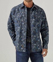 Wrangler men's retro premium paisley snap shirt size 2XL REG - $46.53