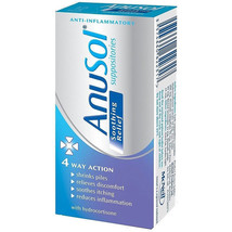 Anusol Suppositories Soothing Relief 4 Way Action Swelling Itch Irritation 12 x4 - £22.67 GBP