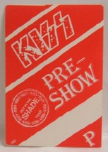 KISS - VINTAGE ORIGINAL MADE IN THE SHADE CONCERT TOUR CLOTH BACKSTAGE PASS - $10.00