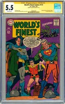 World&#39;s Finest #173 CGC SS 5.5 SIGNED Jim Shooter Batman 1st Silver Age Two-Face - £182.00 GBP