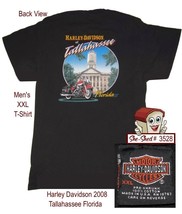 Harley Davidson 2008 Tallahassee Florida XXL Men&#39;s T-Shirt - £15.60 GBP