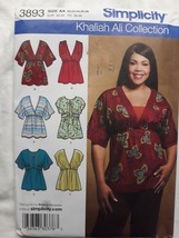 Womens/Misses Tunics Tops Blouses Sewing Pattern/Simplicity 3893/SZ 10-18/UCN - £6.61 GBP