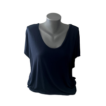 Women&#39;s Navy Blue Shirt Size Large Loft T-Shirt Comfortable Every Day Wear - £6.23 GBP