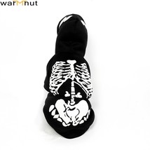 WarmHut Dog Cat Skeleton Costumes Pet  Cosplay Dress Funny Skeleton Costume for  - £56.35 GBP