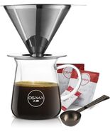 Osaka, Pour Over Coffee Dripper Starter Set,Full Brewing Kit For Pourove... - $34.99 CAD