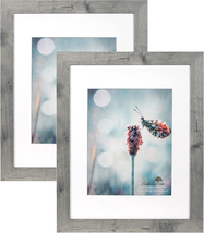 Grey 11X14 Picture Frame Set of 2,Display 11X14 without Mat or 8X10 - $64.94 CAD