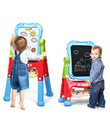 Height Adjustable Kids Art Easel Magnetic Double Sided Board Children Gi... - £86.51 GBP