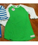 NEW Ruffle Girl 3/4 sleeve Green Solid Top Sz 16-18 XL FREE SHIP - $207.66 MXN