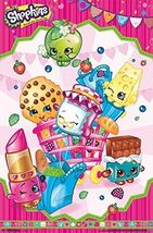 SHOPKINS SHOPPING CART POSTER NEW 22X34 Strawberry Kiss Lippy Lips Kooky... - $14.85