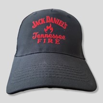 Jack Daniels Tennessee Fire Unisex Black Red Script Logo Adjustable Cap ... - $205.56 MXN