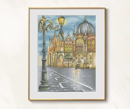 Venice Cross Stitch Travel pattern pdf - San Marco cross stitch Italy ho... - $11.49