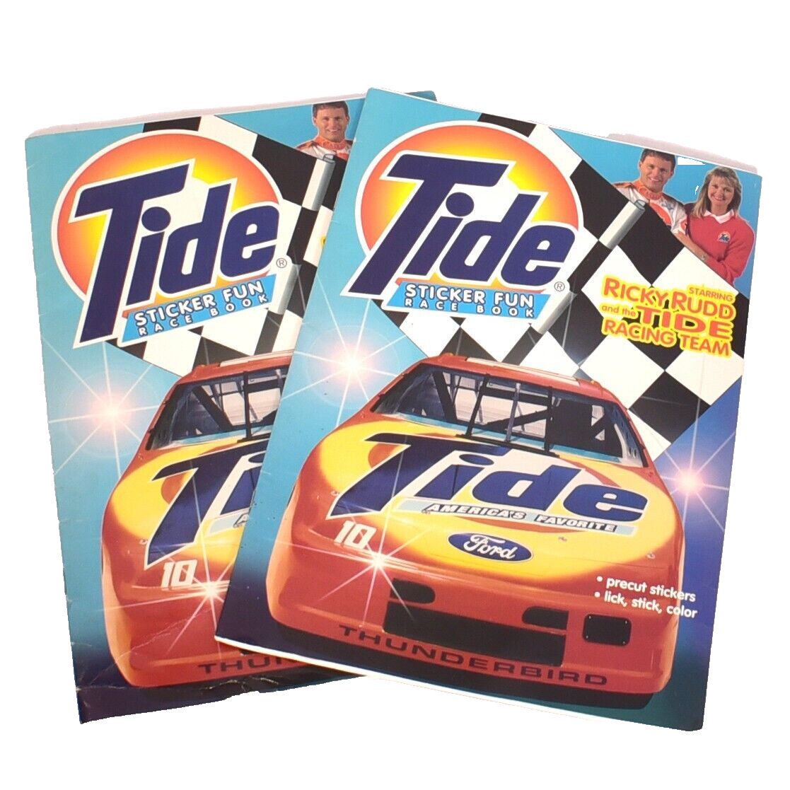 Primary image for Ricky Rudd Tide Sticker Fun Race Book 1993 Only One Is Unused and New NASCAR