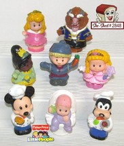 Fisher Price Little People Lot of 8 Disney Figures Princess Mickey Toys - £12.54 GBP