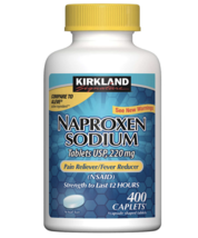 Kirkland Signature Naproxen Sodium 220 mg 400 Caplets NSAID - £39.86 GBP