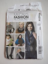 McCall’s 6214 Accessories Sewing Pattern Scarves Keg Warmers  Beret Partial Cut - £7.58 GBP