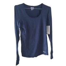 Brand New Bench Figurative Navy Blue Women&#39;s Long Sleeve Activewear Top - $24.09