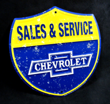Chevrolet Shield - *Us Made* Embossed Sign - Man Cave Garage Shop Bar Wall Decor - $18.95