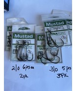5 pack /two- Mustad 32808np Size 1/0 /three  gramakatsu size 2/0 Live Ba... - £20.11 GBP