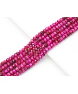 Natural Fuchsia Pink Tiger Eye - 2x4/4x6/5x8mm Rondelle Faceted Beads, S... - $15.00+