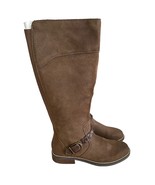Earth Mira Round Toe High Shaft Casual Boots Brown Suede Size 7.5 New - $47.52