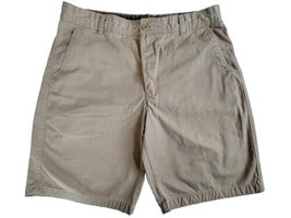 Timberland Mens 36 100% Cotton Bermuda Chino Khaki Beige Brown Shorts Ca... - £10.04 GBP