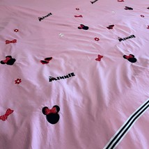 Minnie Mouse Pink Embroidered Duvet Cover - £35.82 GBP