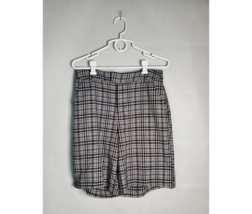 Hot Topic Shorts Womens XL Plaid Bermuda Pockets Golf Polyester Blend - £17.99 GBP