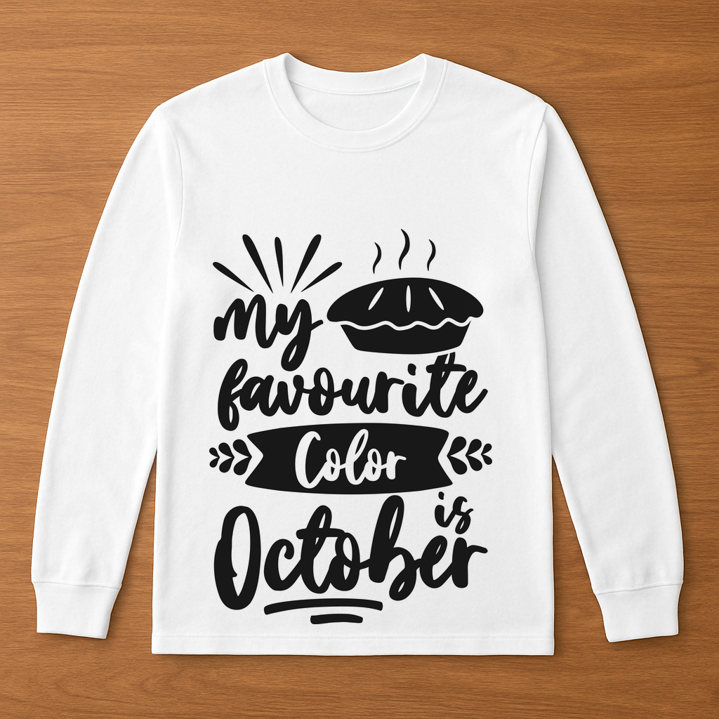 Favorite Color Is October Womens Crewneck Sweater - $29.99