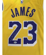 LEBRON JAMES PSA/DNA SIGNED AUTOGRAPHED LOS ANGELES LAKERS JERSEY COA - $839.00