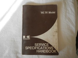 1990 1991 90 91 ALL MODELS KAWASAKI SERVICE SPECS SPECIFICATIONS HANDBOOK - $18.70