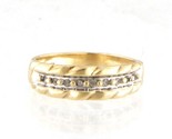 9 Unisex Fashion Ring 10kt Yellow Gold 371248 - $129.00