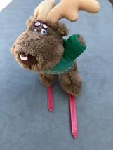 Vintage Emotions 1986 Mattel Stuffed Animal Moose reindeer Plush Ski bum... - $14.84