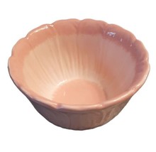 Pier 1 Pink Bowl Earthenware Flower Petals Audrey - $14.95