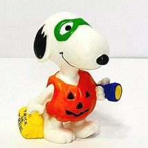 Peanuts Halloween Figure Snoopy Dressed As Pumpkin Trick-or-Treat Bag Whitman - £4.69 GBP