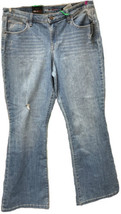 New Style &amp; Co. Denim Mid Rise Flare Leg Denim Blue Jeans Women&#39;s 12S - £20.60 GBP