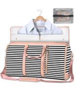 Pu Leather Duffel Bags for Men Foldable Suit Garment Bag Multifunctional... - $57.62 CAD