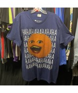 Annoying Orange Adult Large Navy Blue T Shirt Short Sleeve Haha NWOT Bra... - $30.69 CAD
