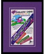 1995 Willy Wonka Everlastin Chews Framed 11x14 ORIGINAL Vintage Advertis... - £27.17 GBP