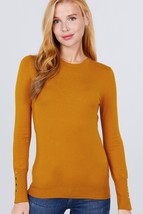 Crew Neck Sweater W/rivet Button - €11,00 EUR