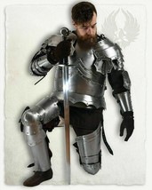 Medieval Armor Full Body Suit Of Gothic captains Cuirass Armor Full Suit Costume - £485.80 GBP