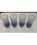 Libbey Apollo Dusk  Blue Flat Tumbler Drinking Glasses 16oz. Vintage Set... - £12.58 GBP
