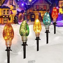 Dazzle Bright 6.5 FT C9 Christmas String Lights Outdoor, 5 Multi-Colored Pathway - £24.51 GBP