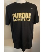 Nike Dri Fit Black T Shirt PURDUE Basketball Boilermakers Size XXL 2XL - $373.28 MXN