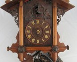 1880&#39;s cuckoo clock GERMANY Black Forest ANTIQUE Gordian Hettich Sohn GHS - £273.78 GBP