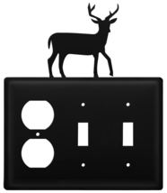 Village Wrought Iron Deer Outlet Double Switch Cover - £21.51 GBP